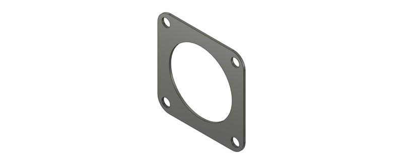 COMMERICAL LICENSE - BULTACO MOTO EXHAUST GASKET SQ 54mm 29.17-001