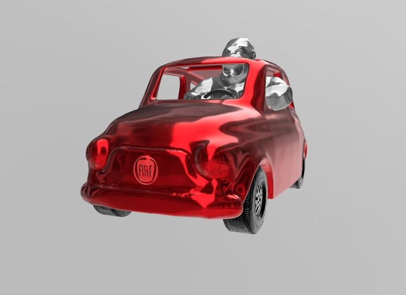 PACK WILD KONG FIAT 500 100 CM XXL STYLE ORLISNSKI ALL TRAYS