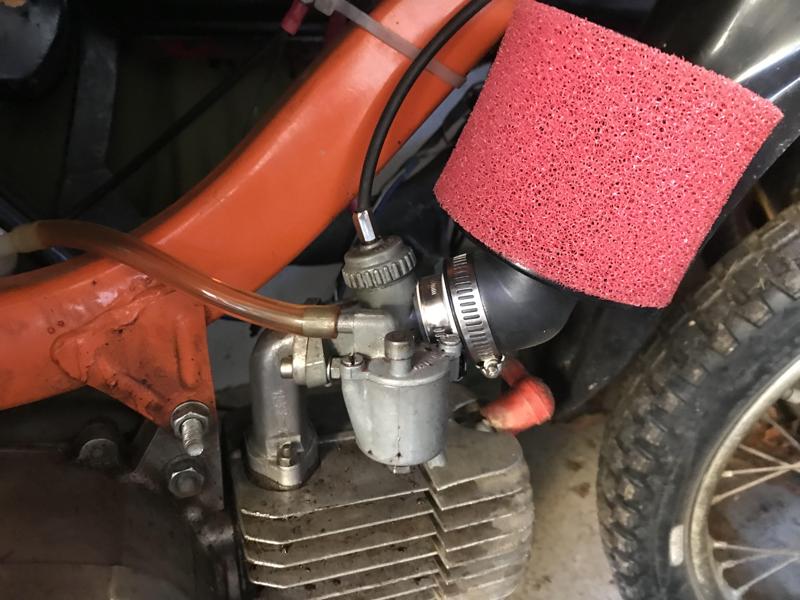 Filter adapter to original carburettor Jawa pionyr