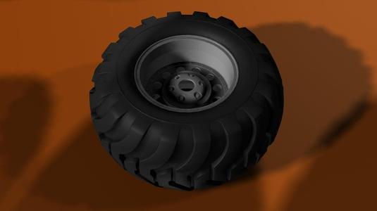 Monster Truck wheel and tire