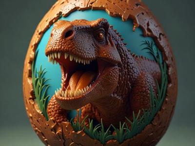 Dino Easter Egg Paint Your Own