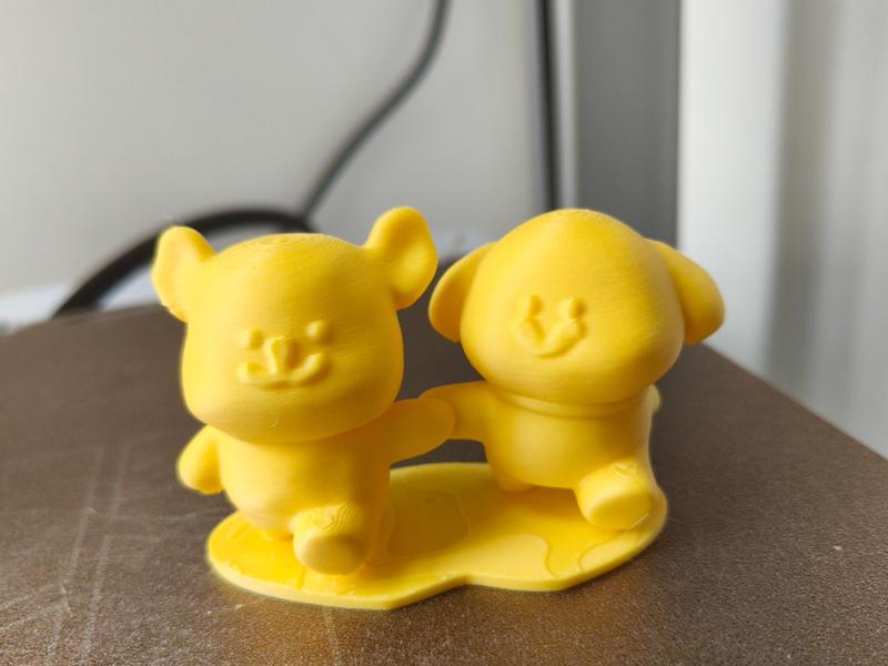 Adorable puppies holding hands, we are all good friends