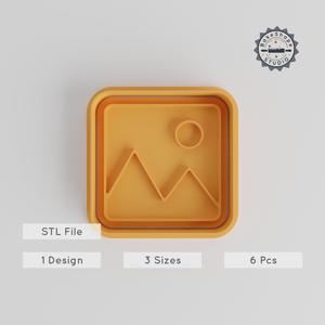 Festive Landscape Shape Cutter & Stamp Set, Perfect for Cookies & Fondant, S/M/L, Holiday Decoration, Seasonal Display, Christmas Ornament PRODUCT_4904