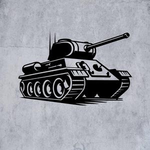 T-34 WW2 TANK | 2D WALL ART