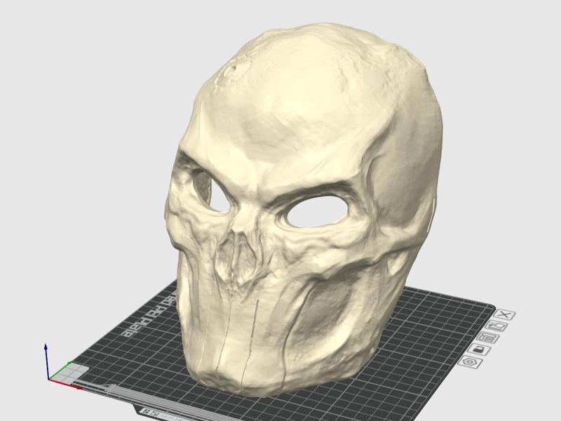 Punisher 3D scanned from Physcial Mask