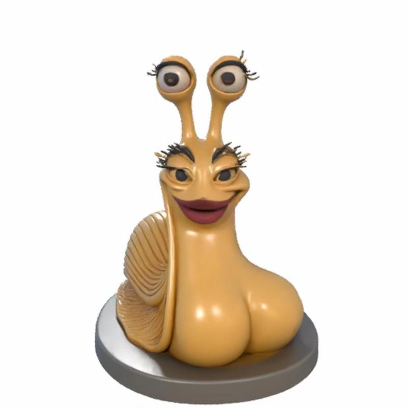 Glamulette - 3D Printable Diva Snail Sculpture