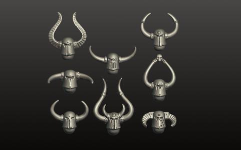 Chaos helmets! Set of 8