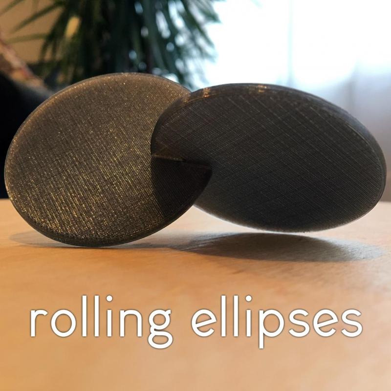 Rolling Ellipses Fidget Desk Toy!