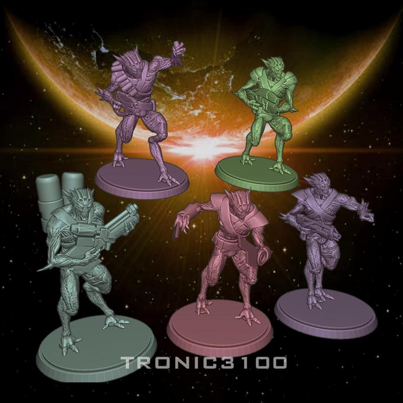 Mass Effect Vorcha mercenary pack: Miniature Pack for Tabletop games