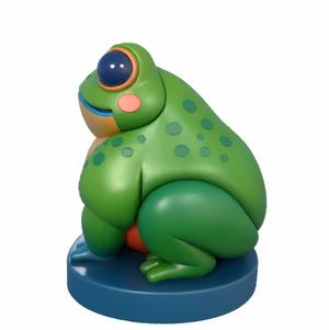 Chubby Frog - A Plump and Cheerful Amphibian
