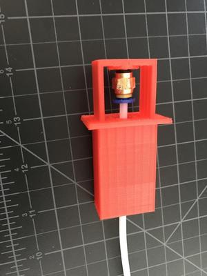 Filament guide for passing through a material (such as wood)