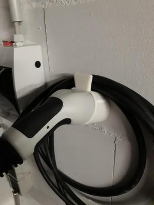 Electric Car plug holder (Type 2) - with integrated cable holder