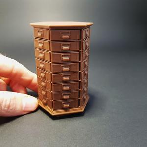 Miniature Rotating Tool Cabinet - 1/12 scale