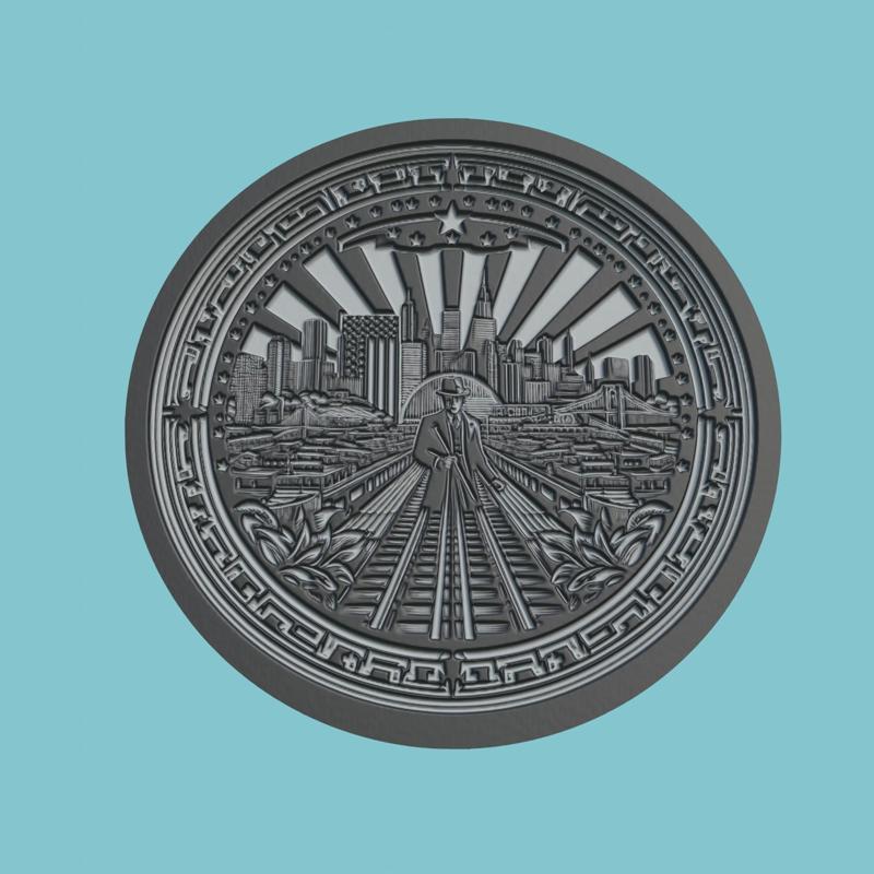 Once Upon a Time in America Movie Medallion  Once Upon a Time in America 3d  Model Stl Obj