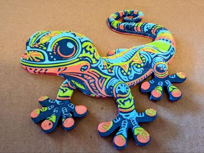 Gecko wall art