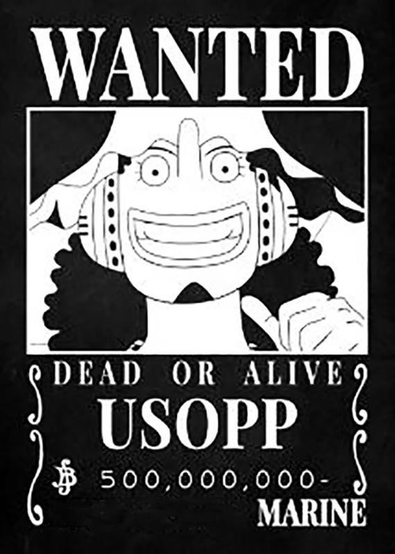 One Piece / Wanted Poster / Usopp / HueForge