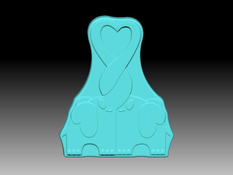 ELEPHANT LOVE SOLID SHAMPOO AND MOLD FOR SOAP PUMP