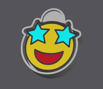 Smiley Star eyes Freshie Mold Housing