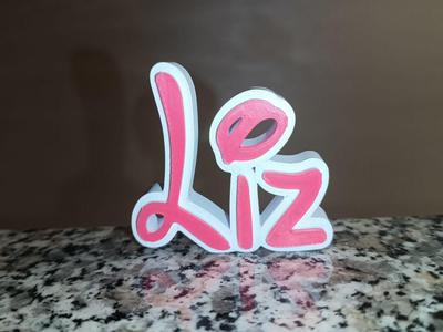 Liz Disney Name Sign Decorated Room child Birthday