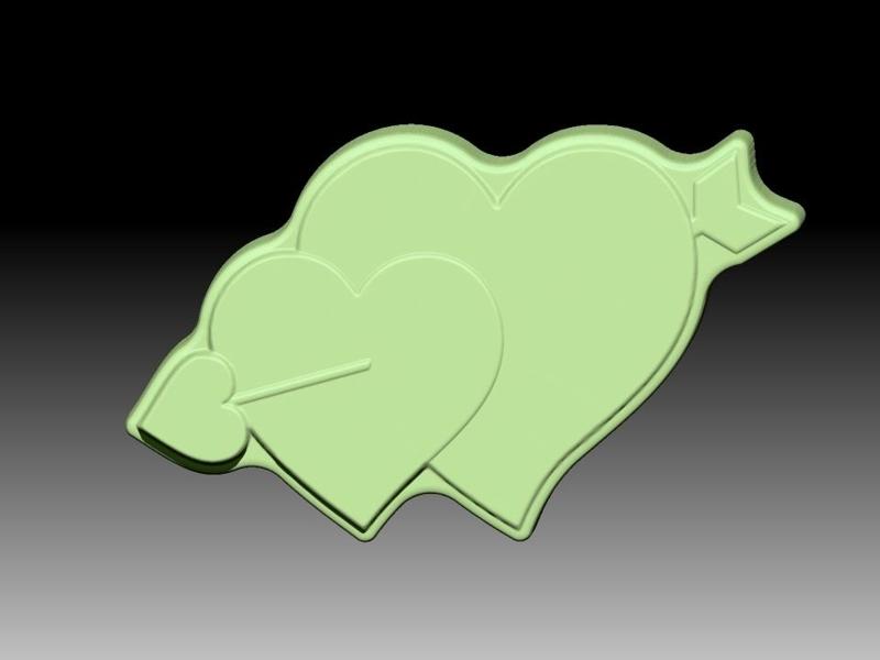 ARROW HEARTS SOLID SHAMPOO AND MOLD FOR SOAP PUMP