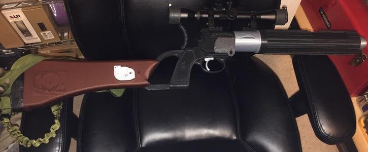 Boba Fett EE-3 carbine blaster rifle PLA version