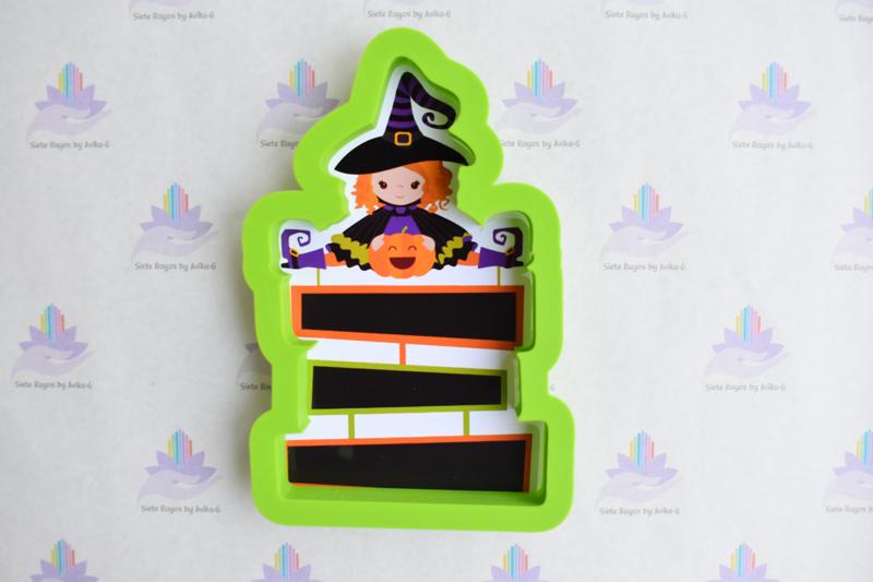 Cookie Cutter Halloween Witch sign 12 cm