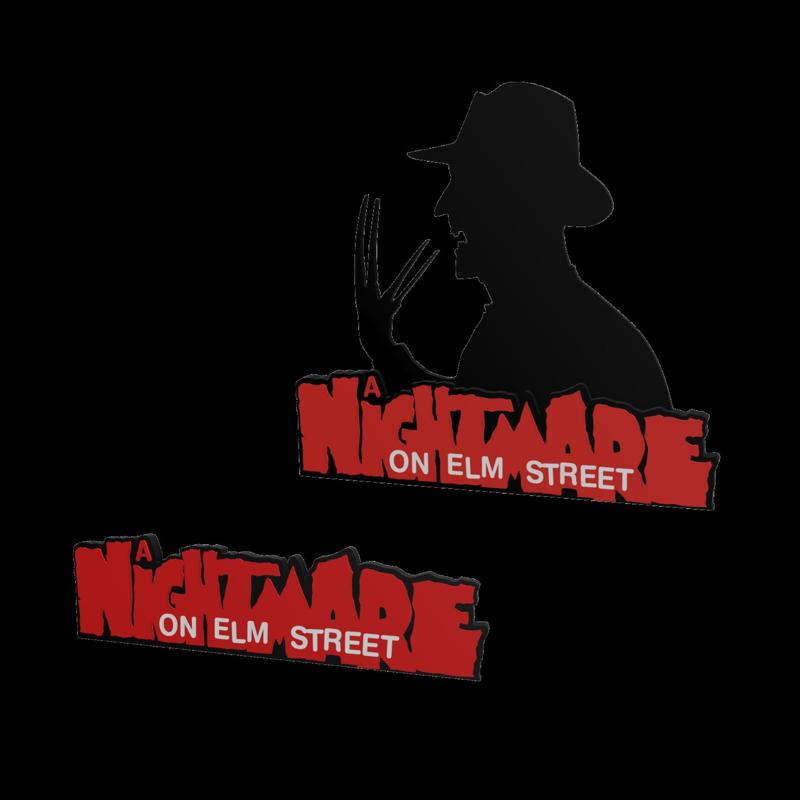 3D MULTICOLOR LOGO/SIGN - A Nightmare on Elm Street v2