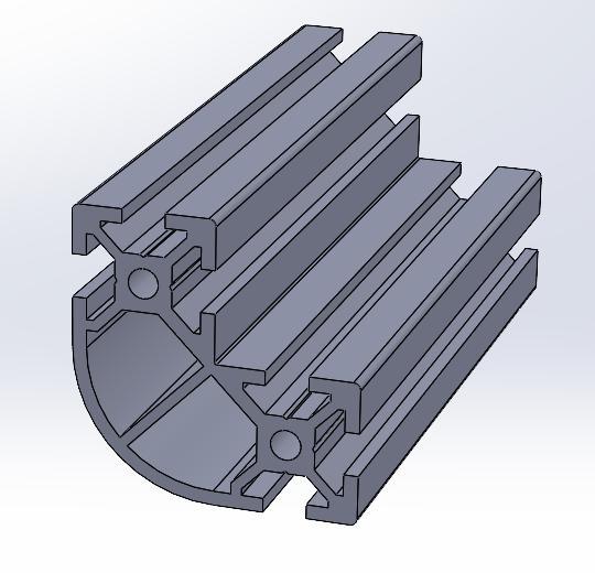 V-Slot structural section 40*40*20 grooves 6 mm
