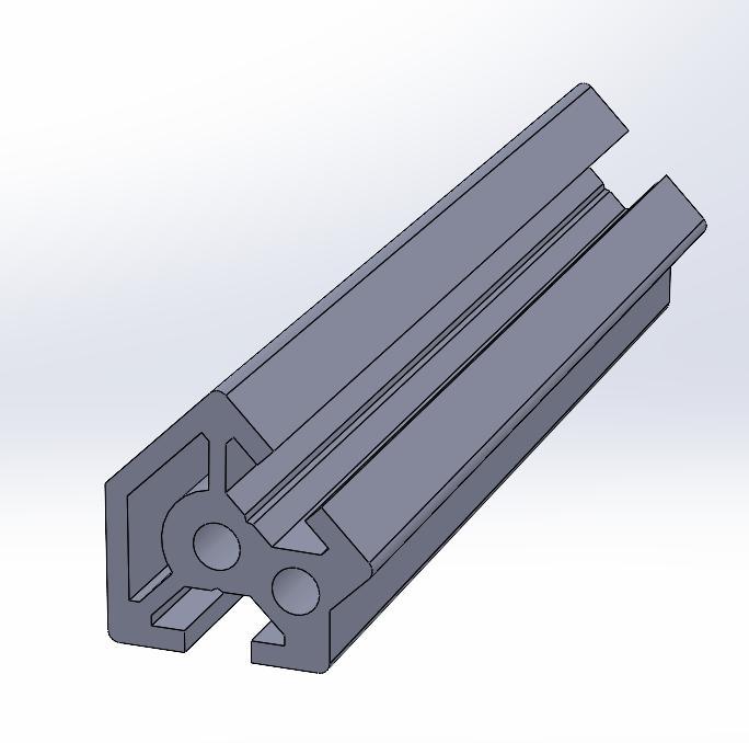 Structural profile V-Slot 20*20 45° angle 6 mm groove