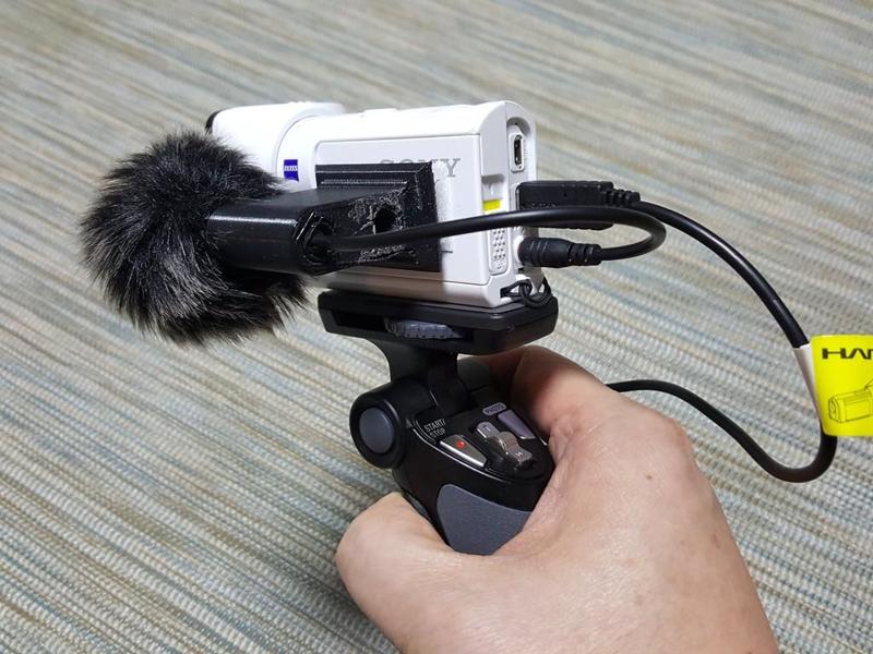 Lav Mic Holder for Sony X3000/AS300
