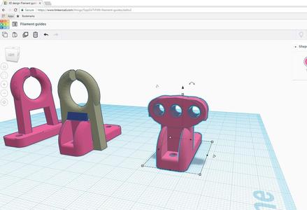 Filament Guides - with M6 fitting for PTFE tubes