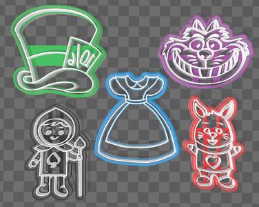 Alice in Wonderland, cookie cutter