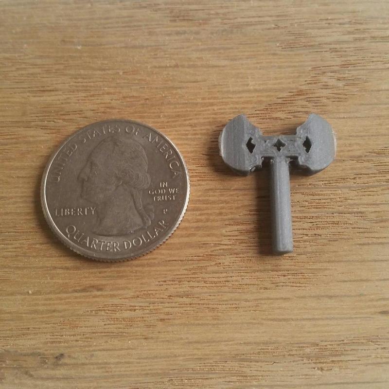 Double Headed Axe for Lego Minifigure