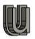 Lower case u ALPHABET EMBOSSER