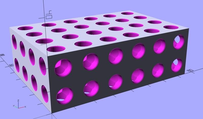 25x50x75mm setupBlock per STEMFIE.org