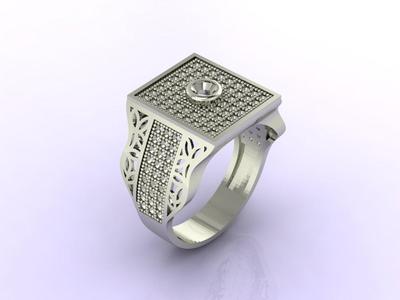 Gents Ring - Mens Ring STL READY FILES  Jewelry Rings For Men