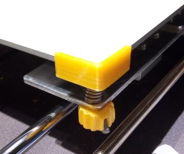 Anet A8 Hotbed Glass Corner Holder with M3 nut location
