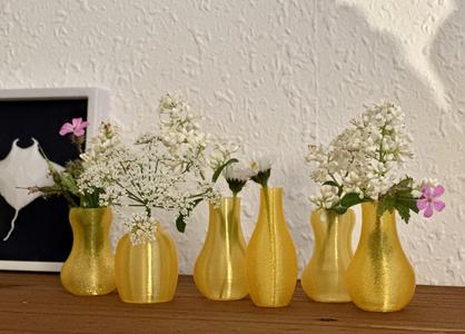 Mini vases with box Retro Pop Space Age Vintage