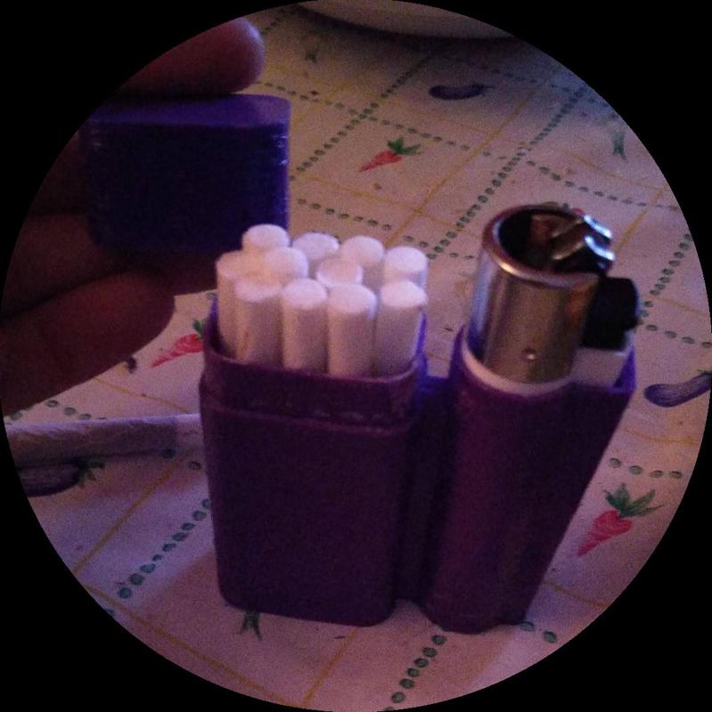 cigarette case with clipper holder