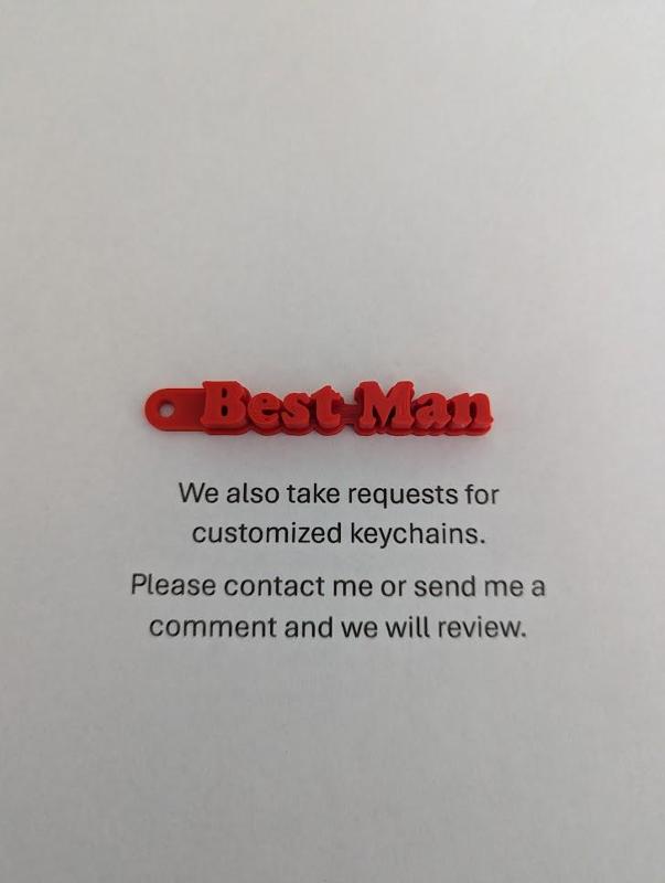 Best Man Keychain