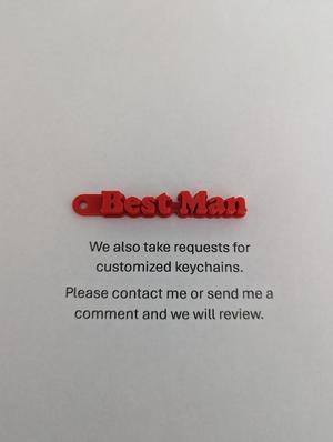 Best Man Keychain