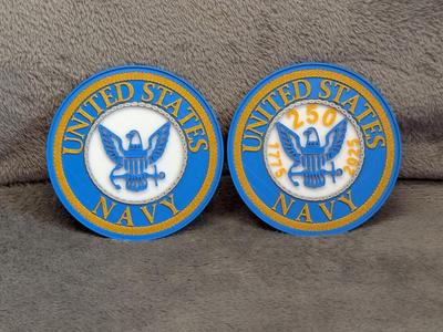 US Navy - 3D Stackable Coaster