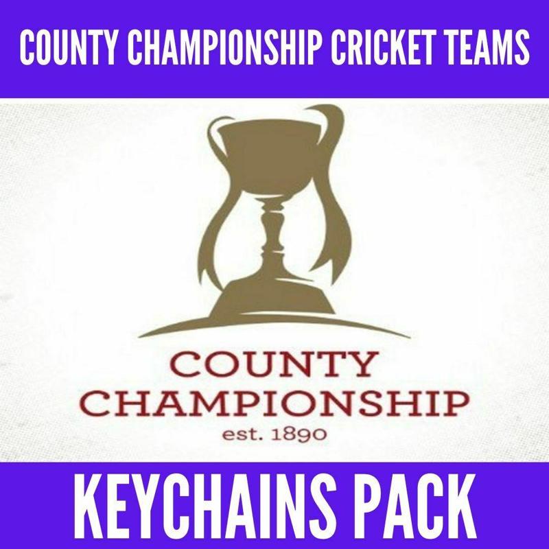 County Championship Cricket Teams - Keychains Pack