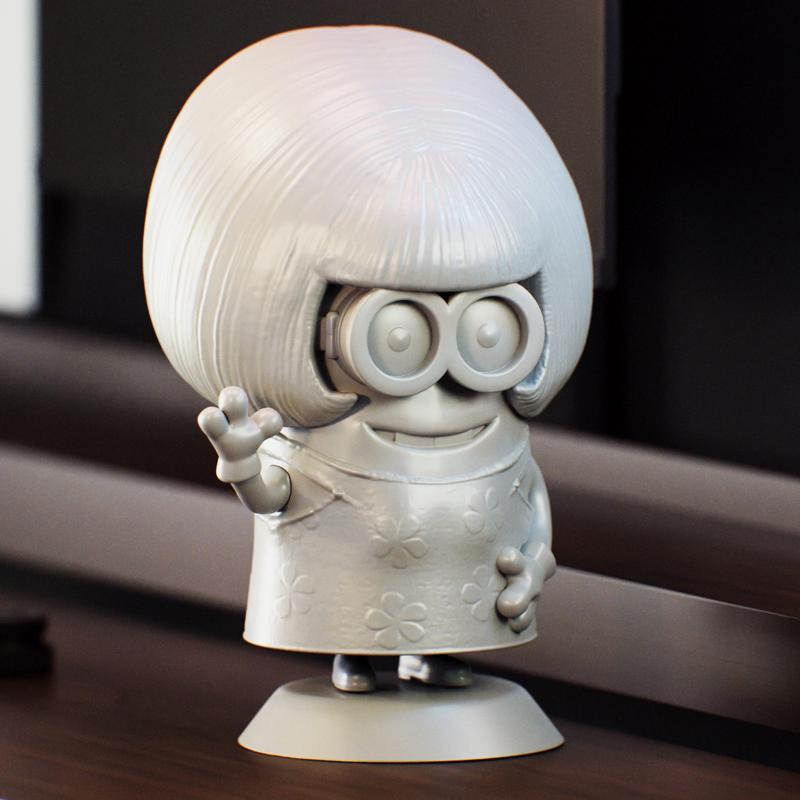 Minion Mom 20cm tall to print by parts - Mama Mother Minion 20cm tall to print by parts - Miñon Gru