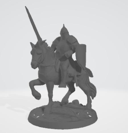 Mounted Knight - Dungeons and Dragons