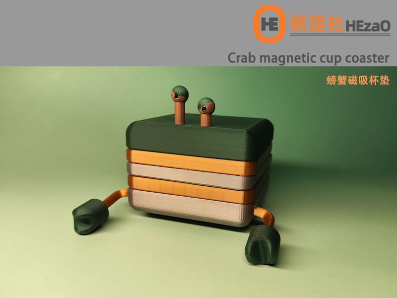 Crab magnetic cup coaster