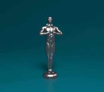 Oscar with wreath award