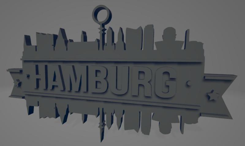 Hamburg city (silhouette)