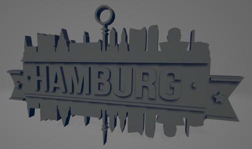 Hamburg city (silhouette)