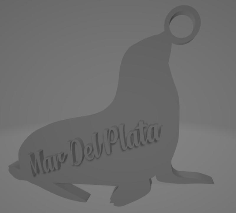 Llavero de Mar Del Plata - Lobo marino